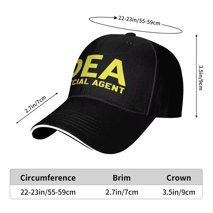 Casquettes de baseball d'été DEA Special Agent Merch pour hommes et femmes