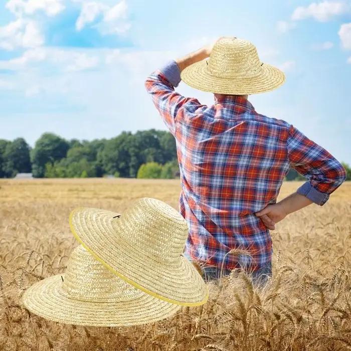 Chapeau de paille réglable pour hommes et femmes