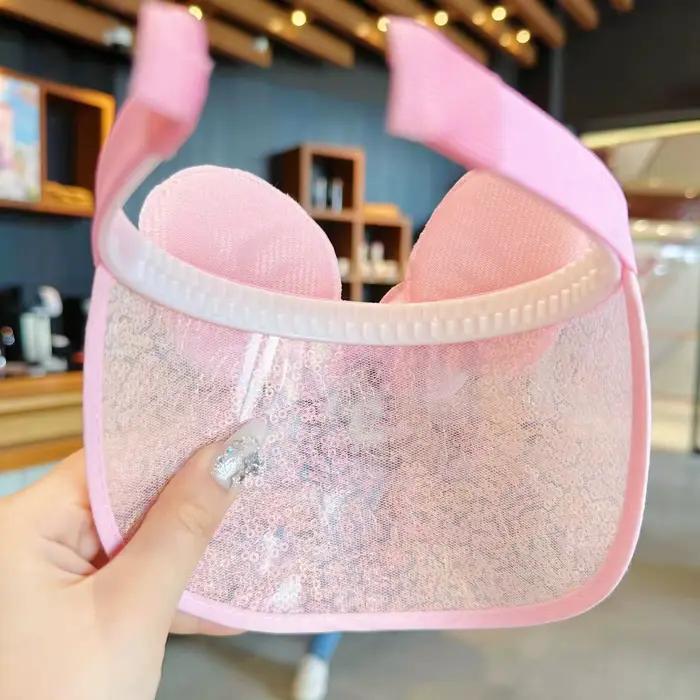 Chapeau de soleil princesse rose pour filles