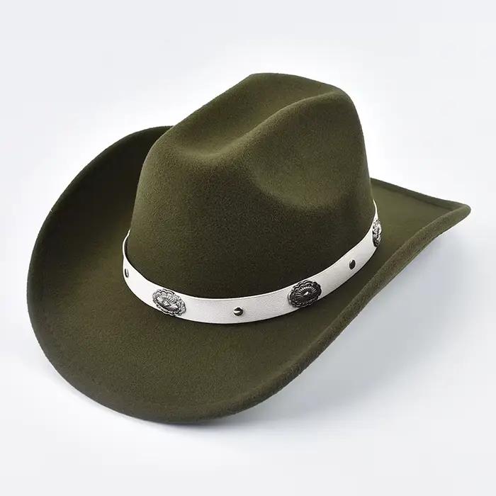 Chapeau de cowboy et de cow-girl de style occidental pour femmes