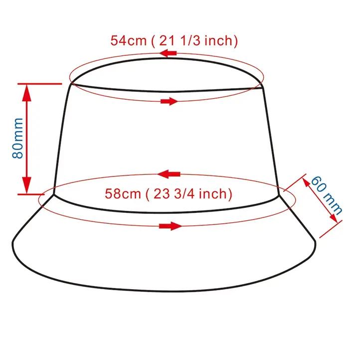 Chapeau de seau réversible en coton pour hommes et femmes avec protection solaire et douze couleurs pour diverses occasions de loisirs et événements