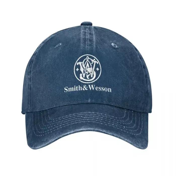 Casquette de baseball en coton lavé avec logo Smith Wesson
