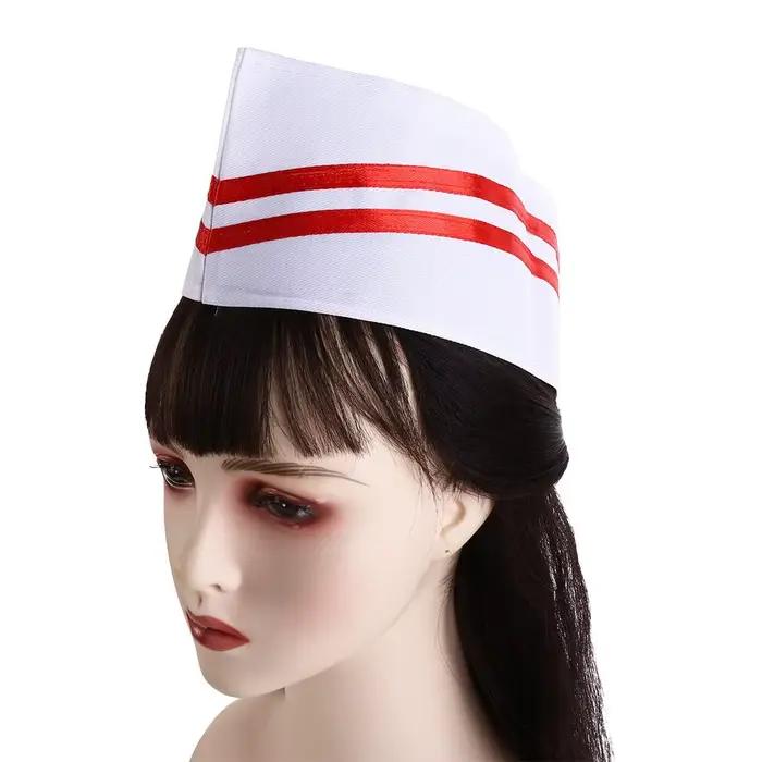 Casquette de cuisine en forme de bateau