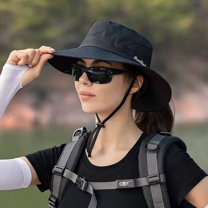 Chapeau de seau en polyester protection solaire pour homme et femme été printemps occasions extérieures multicolore
