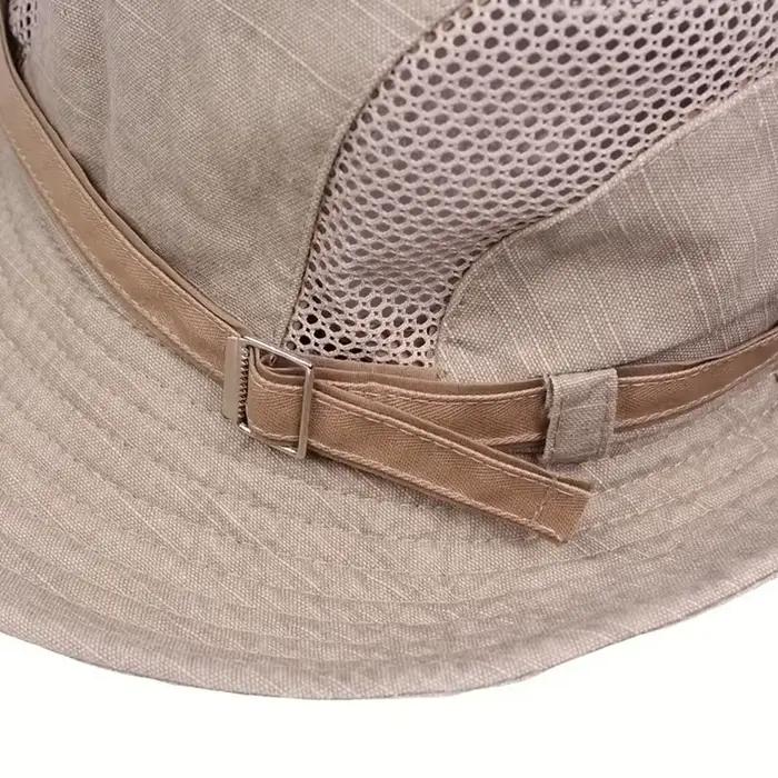 Chapeau de pêcheur en maille respirante pour hommes
