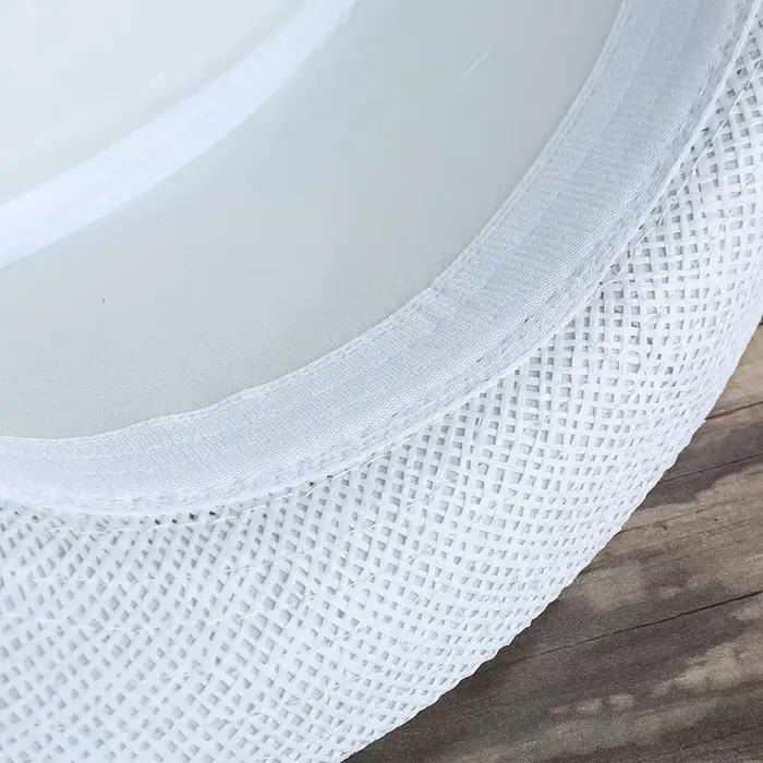 Gentleman Chapeau de soleil vacances hommes paille Cowboy été rétro Panama voyage