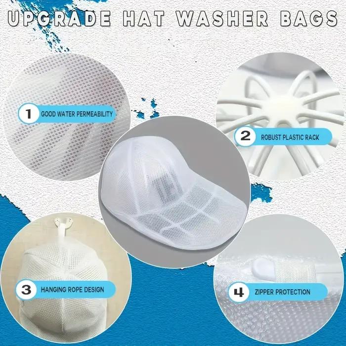 Support de lavage pour casquettes de baseball anti-déformation cadre de lavage blanc beige noir pour forme visière occaions spéciales