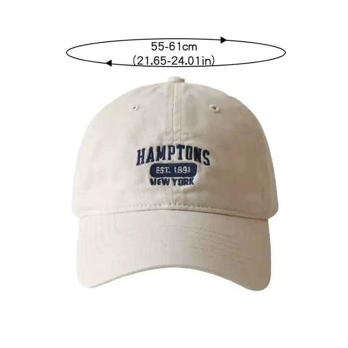 Décontractée Couleur Unie Femmes Casquette De Baseball Mode Lettre Broderie