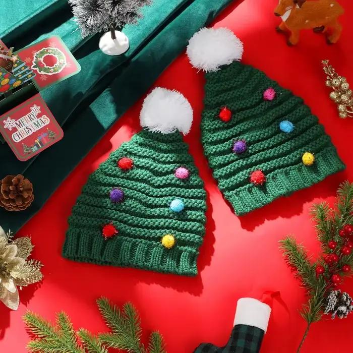 Bonnet de sapin de Noël au crochet pour adultes