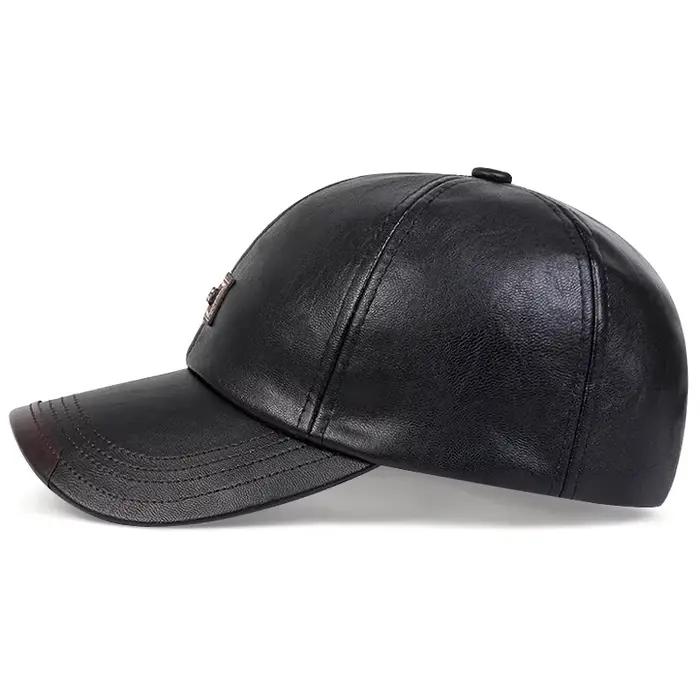 Casquettes de baseball unisexes en cuir de marque JAMONT