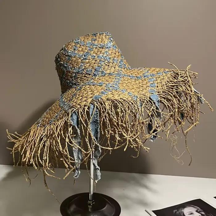 Chapeau d'été à franges pour femmes