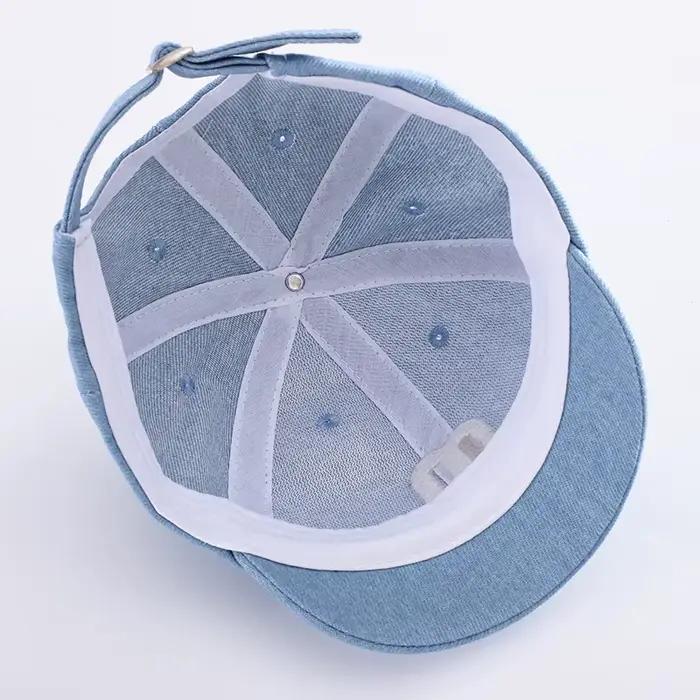 Nouvelle casquette de baseball en jean à large bord pour enfants