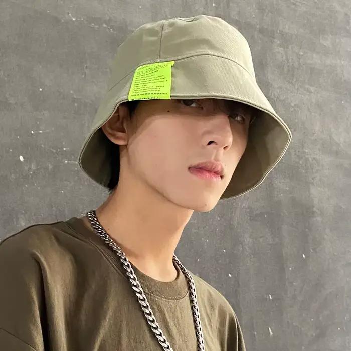 Étiquette seau chapeau pour femmes et hommes Hip Hop lettre couleur unie pêcheur chapeaux Bob décontracté crème solaire