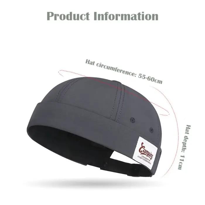 Casquette Docker sans bords à séchage rapide de couleur japonaise pour homme et femme, chapeau tricoté pour hiver, élégant et polyvalent pour extérieur et occasions spéciales