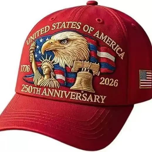 Casquette de baseball imprimée American 250e anniversaire Edition ; Unisexe