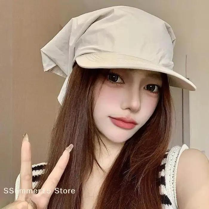 Casquette de baseball aux lacets tendance pour femmes style décontracté pour les voyages et les sorties en plein air toutes saisons