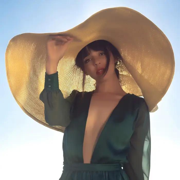 Chapeau de paille pliable pour femme