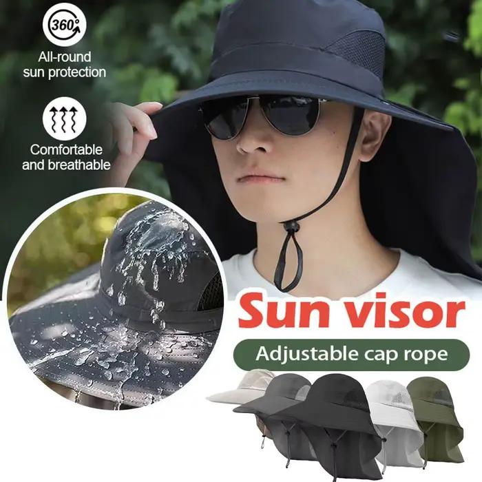 Chapeau de soleil à large bord avec rabat de cou pour hommes et femmes