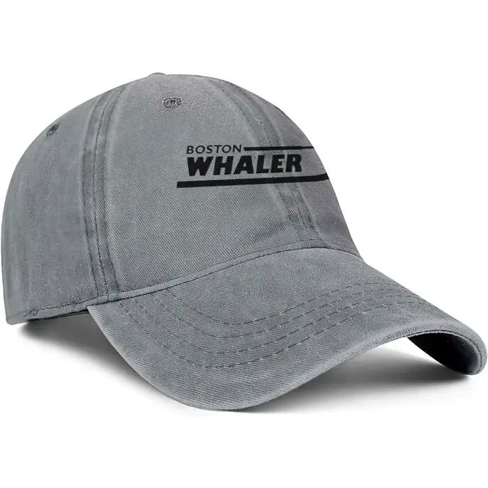 Casquette de baseball réglable Boston Whaler logo en coton denim vintage pour homme femme occasions décontractées plage fête costumée