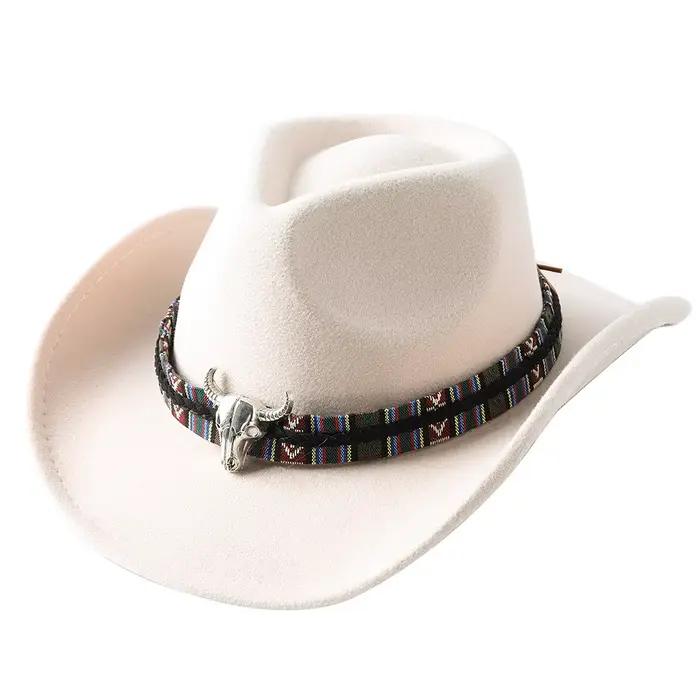 Chapeau de cowboy accessoires de tête de vache