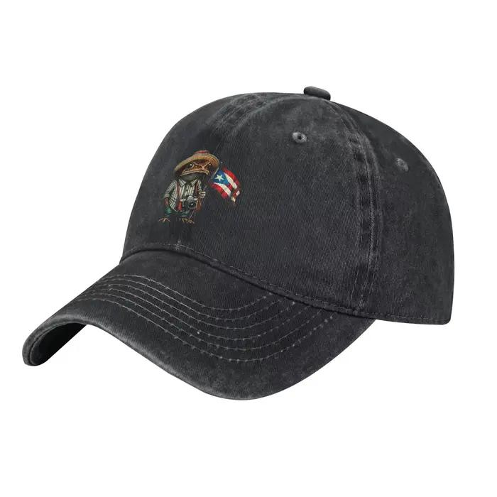 Casquette de baseball Bad Bunny Puerto Rico Coqui Frog Boricua Drapeau portoricain Taino Chapeaux décontractés Hip Hop
