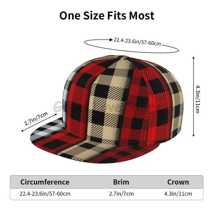 Ensemble de bûcheron Buffalo Plaid casquette de Baseball pour hommes adultes
