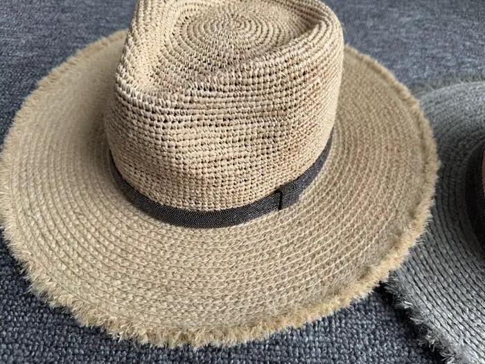 Nouveauté Printemps/Été de Haute Qualité : Chapeau en Raphia Élégant et Décontracté pour Femme