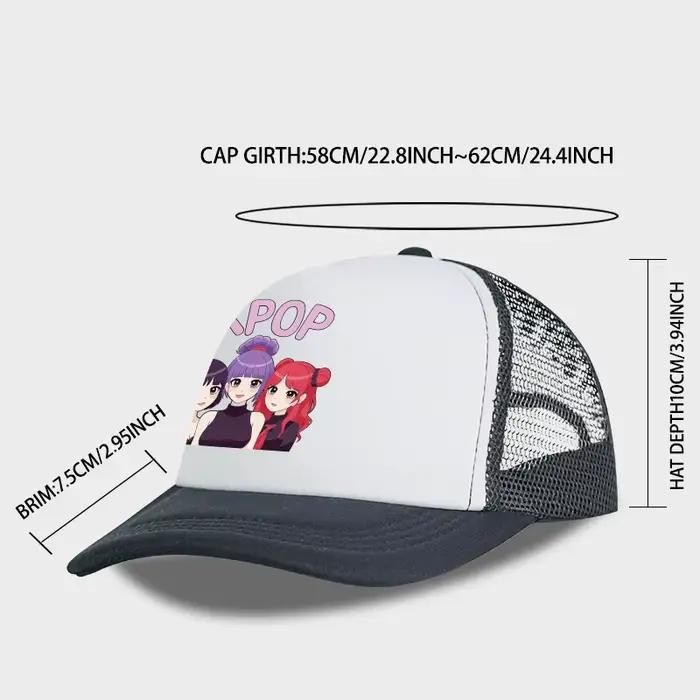 Casquette de camionneur en maille KPOP Anime Girl