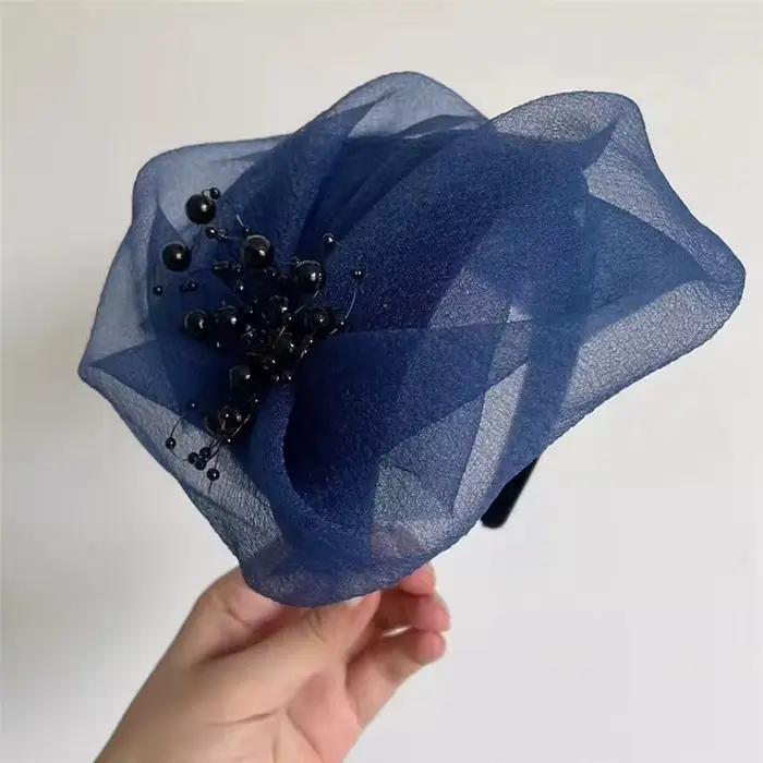 Bandeau de sauna élégant demi-chapeau pour femmes et filles