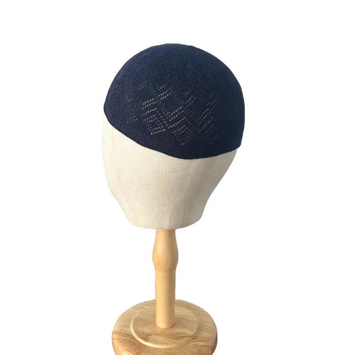 Chapeau de prière homme en polyester tricoté pour occasions décontractées et prières islamiques et juives