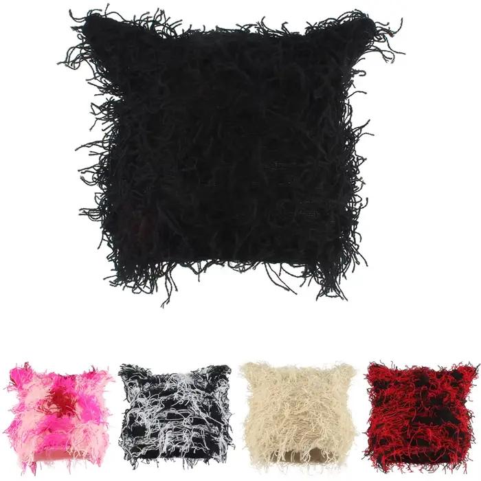 Automne hiver chapeaux pour femmes mignon oreilles de chat tricoté chapeau unisexe mode rue Punk Hip Hop casquettes cagoule noir rose Skullies Bea