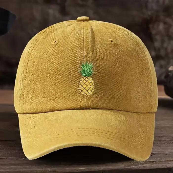 Casquette de baseball imprimée ananas