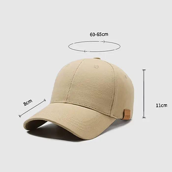Casquette de baseball pour homme grande taille