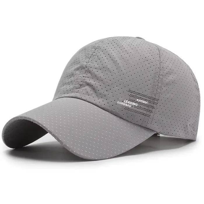 Casquette de baseball en polyester imperméable et respirante avec protection solaire pour hommes et femmes occasions sportives et loisirs en plein air