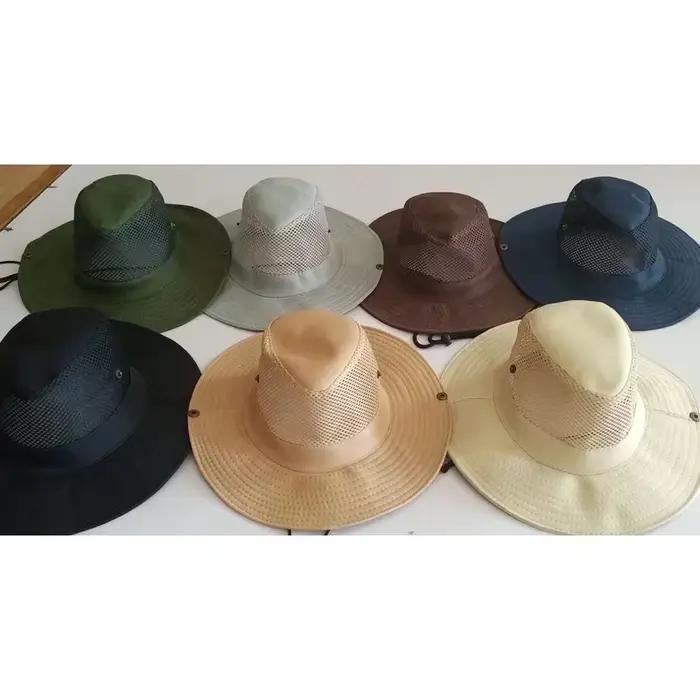 Chapeau de pêche en maille d'été