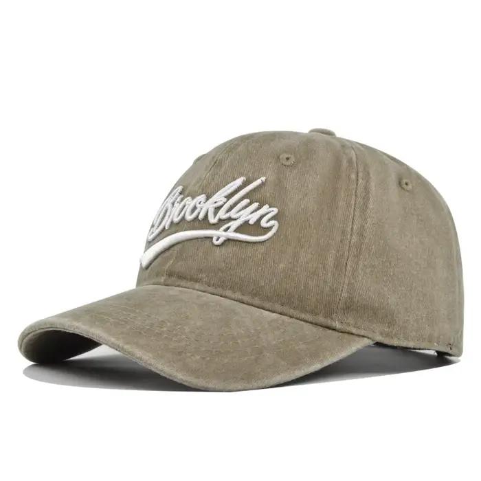 Brooklyn casquettes de Baseball broderie respirant Style rétro unisexe confort à la mode