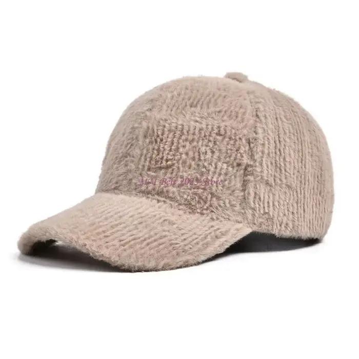 49ME – chapeau Baseball en fausse fourrure pour femmes hommes