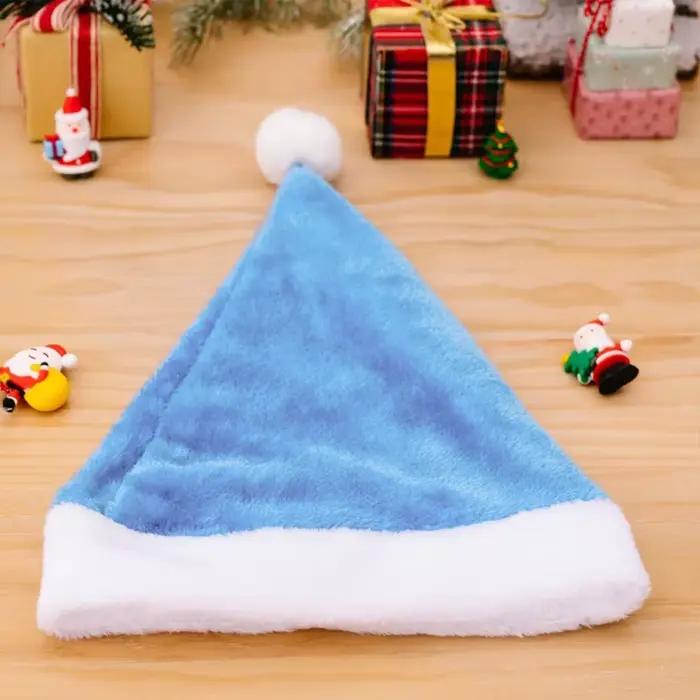 Chapeau de Père Noël en Velours Doux, Confortable et Traditionnel, Multifonction, Pour Adultes et Enfants, Cadeaux du Nouvel An, Occasions Festives, Lavable à la Main