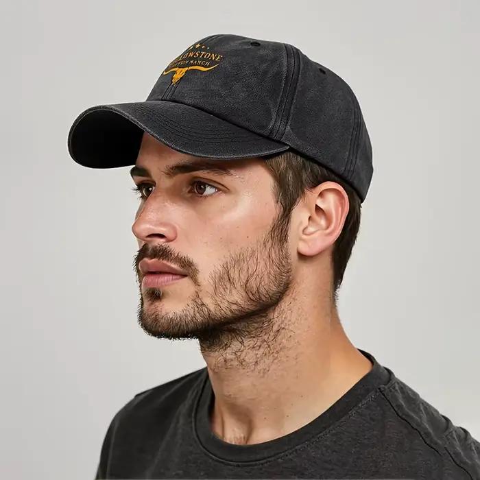 Casquette de baseball avec logo YELLOWSTONE imprimé