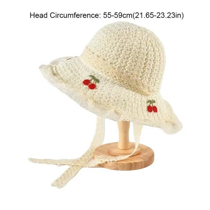 Chapeau de soleil pour femme en paille tressée