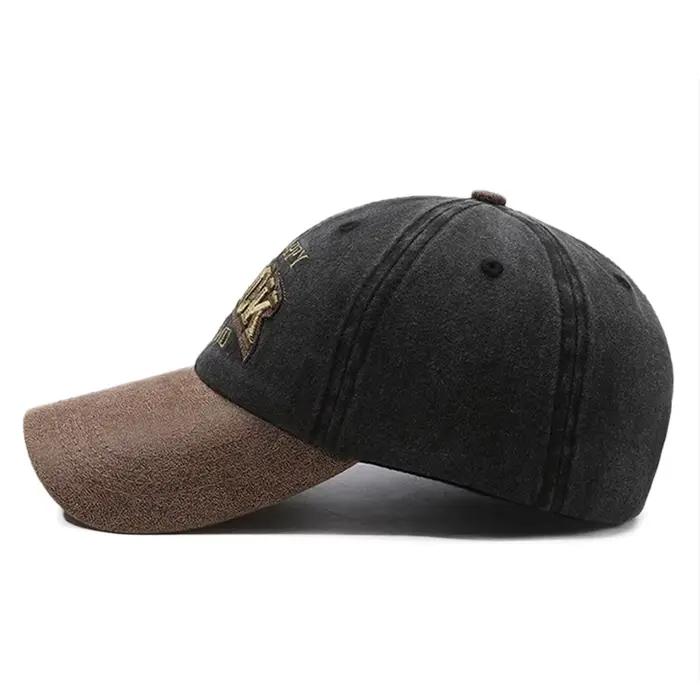 Casquette de baseball FS Green Brown Letter pour hommes