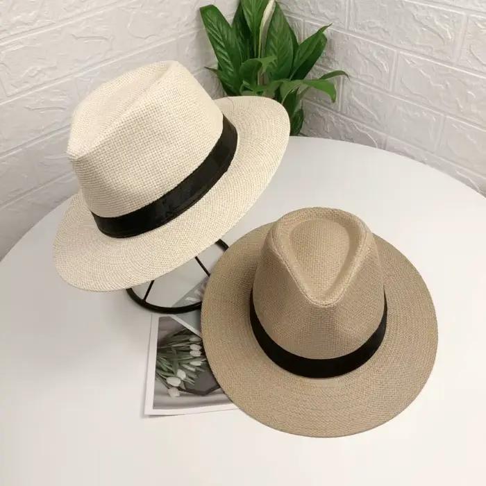 Chapeau vintage Havane fait à la main Casquettes Panama classiques Chapeaux de soleil unisexes