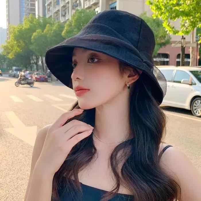 ❃ Chapeau de pêcheur en organza pour femmes