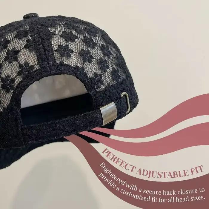 Casquette de baseball en dentelle pour femme