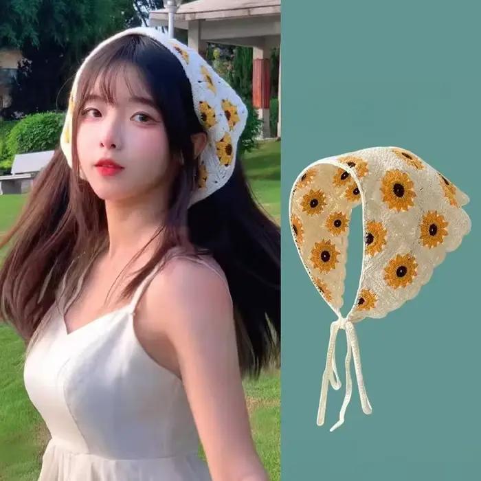 Chapeau en triangle en polyester pour femme avec de multiples couleurs pour les quatre saisons occasions extérieures et intérieures