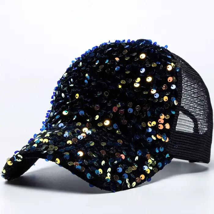 Casquette de Baseball à paillettes pour femmes