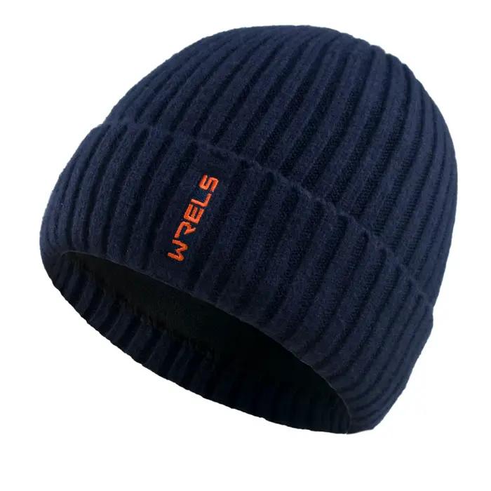 WRELS chapeaux d'hiver épaissi tricoté bonnet casquettes élasticité pull chapeau chaud en plein air hiver neige