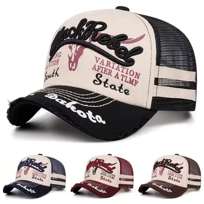 Nouvelle Casquette de Baseball 2026 avec Broderie Tête de Taureau
