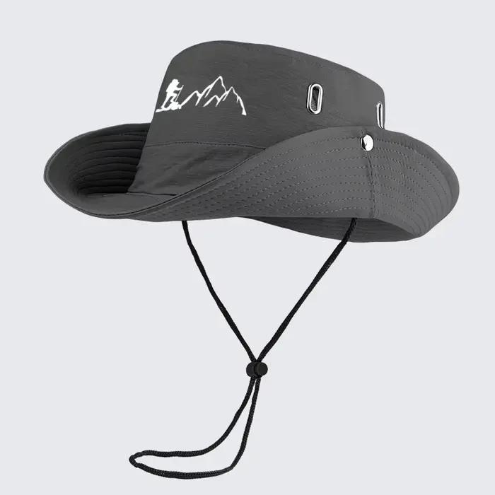 Chapeau de pêcheur Hiker and Mountain Polyester Large Bord Randonnée Camping Occasions Extérieures