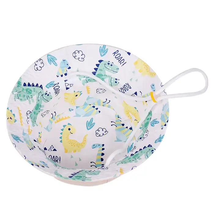 Chapeau Panama printemps dessin animé protection solaire grand bord accessoire camping enfants garçons filles 1 à 3 ans